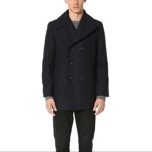 Club Monaco Mens Italian Wool Peacoat Small